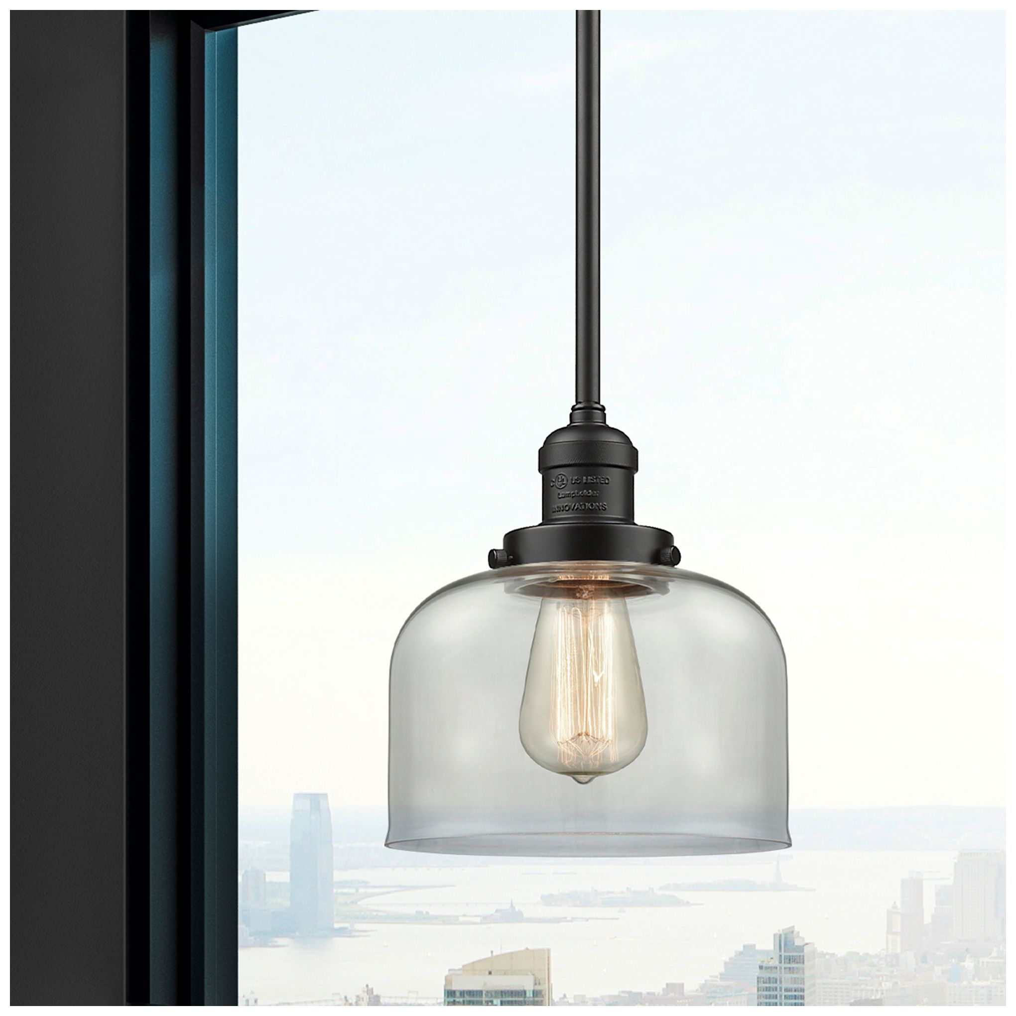 Thumbnail2 of Franklin Restoration Bell 8" LED Mini Pendant - Oil Rubbed Bronze - Cl more views