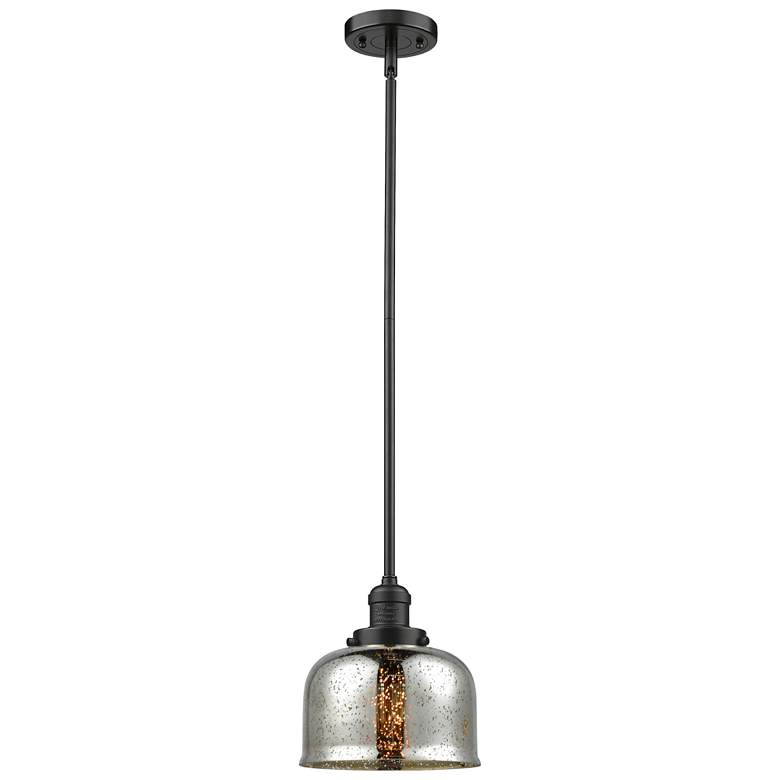 Image 1 Franklin Restoration Bell 8" LED Mini Pendant - Oil Rubbed Bronze - Me