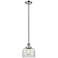 Franklin Restoration Bell 8" LED Mini Pendant - Polished Nickel - Clea