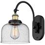 Franklin Restoration Bell 8" LED Sconce - Black Brass Finish - Seedy S