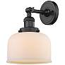 1_Franklin Restoration Bell 8" LED Sconce - Bronze Finish - Matte White