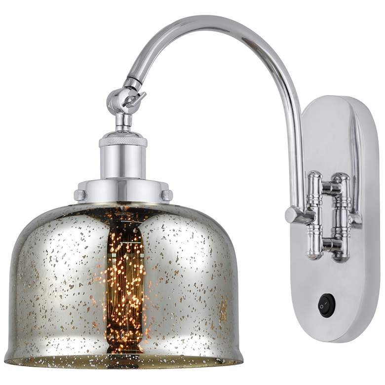 Image 1 Franklin Restoration Bell 8" LED Sconce - Chrome Finish - Mercury Shad