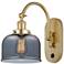 Franklin Restoration Bell 8" LED Sconce - Gold Finish - Plated Smoke S