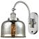 Franklin Restoration Bell 8" LED Sconce - Nickel Finish - Mercury Shad