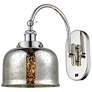 Franklin Restoration Bell 8" LED Sconce - Nickel Finish - Mercury Shad