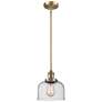 Franklin Restoration Bell 8" LED Mini Pendant - Brushed Brass - Seedy