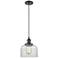 Franklin Restoration Bell 8" LED Mini Pendant - Oil Rubbed Bronze - Clear