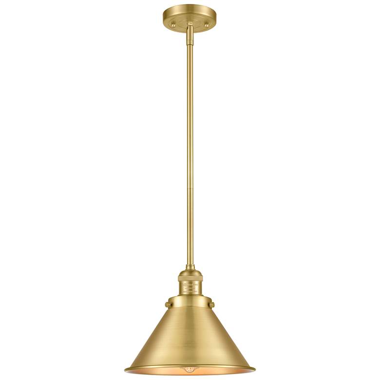 Image 1 Franklin Restoration Briarcliff 10" LED Mini Pendant - Gold - Satin Go