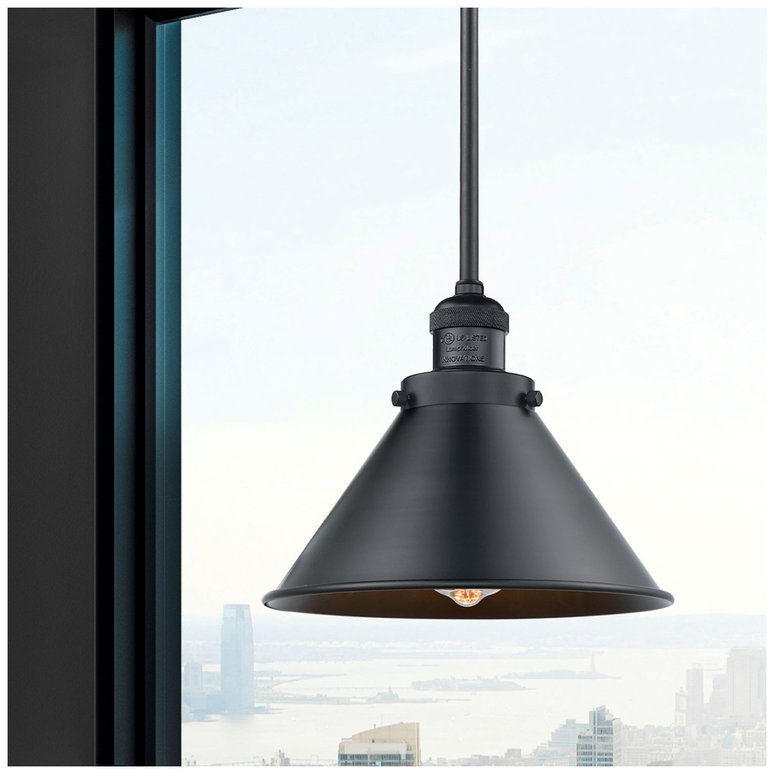 Franklin Restoration Briarcliff 10" LED Mini Pendant - Matte Black