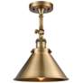 1_Franklin Restoration Briarcliff 10" LED Semi-Flush Mount - Brass - Br
