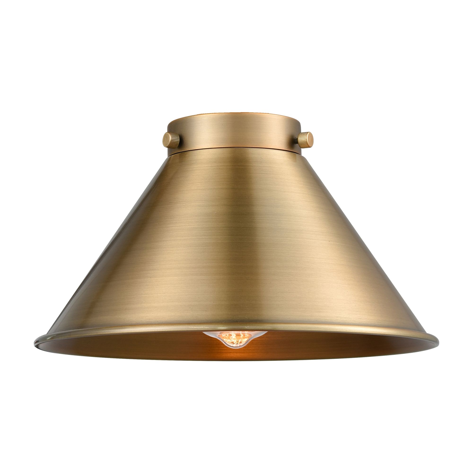 Image 5 Franklin Restoration Briarcliff  10" LED Semi-Flush Mount - Brass - Br more views