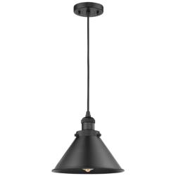 Franklin Restoration Briarcliff 10"W Black LED Mini Pendant