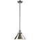 Franklin Restoration Briarcliff 10" LED Mini Pendant - Satin Nickel