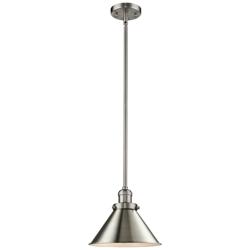 Franklin Restoration Briarcliff 10" LED Mini Pendant - Satin Nickel