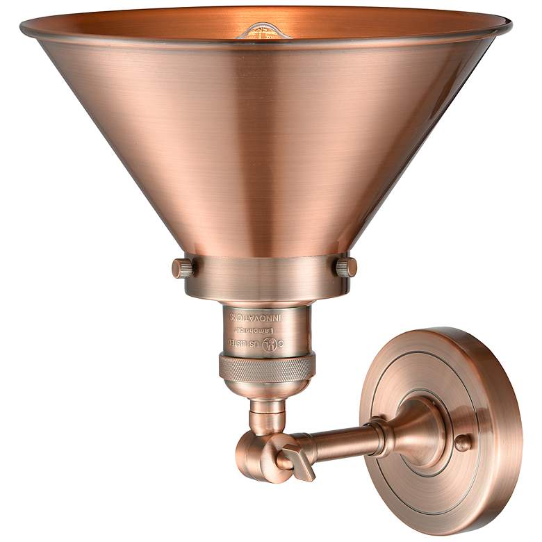 Image 3 Franklin Restoration Briarcliff 8"H Antique Copper Sconce more views