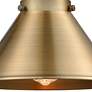2_Franklin Restoration Briarcliff 8"H Brushed Brass LED Sconce more views