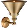 3_Franklin Restoration Briarcliff 8"H Brushed Brass LED Sconce more views