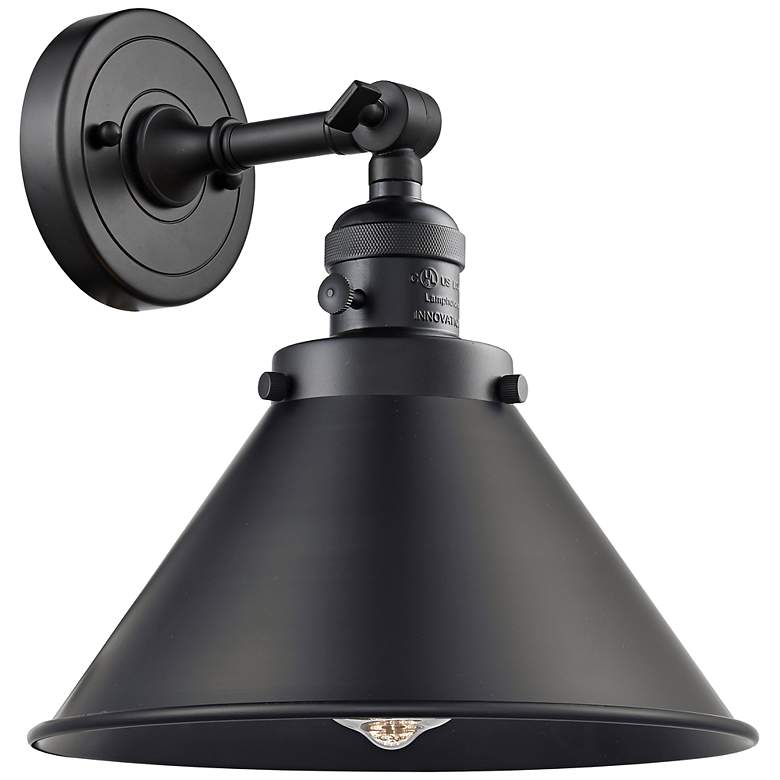 Image 1 Franklin Restoration Briarcliff 8"H Matte Black LED Sconce