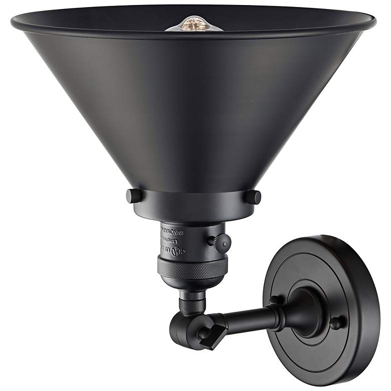 Image 3 Franklin Restoration Briarcliff 8"H Matte Black LED Sconce more views
