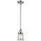 Franklin Restoration Canton 5" Chrome Stemmed Mini Pendant w/ Clear Sh