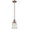 Franklin Restoration Canton 7" LED Mini Pendant - Antique Copper - See