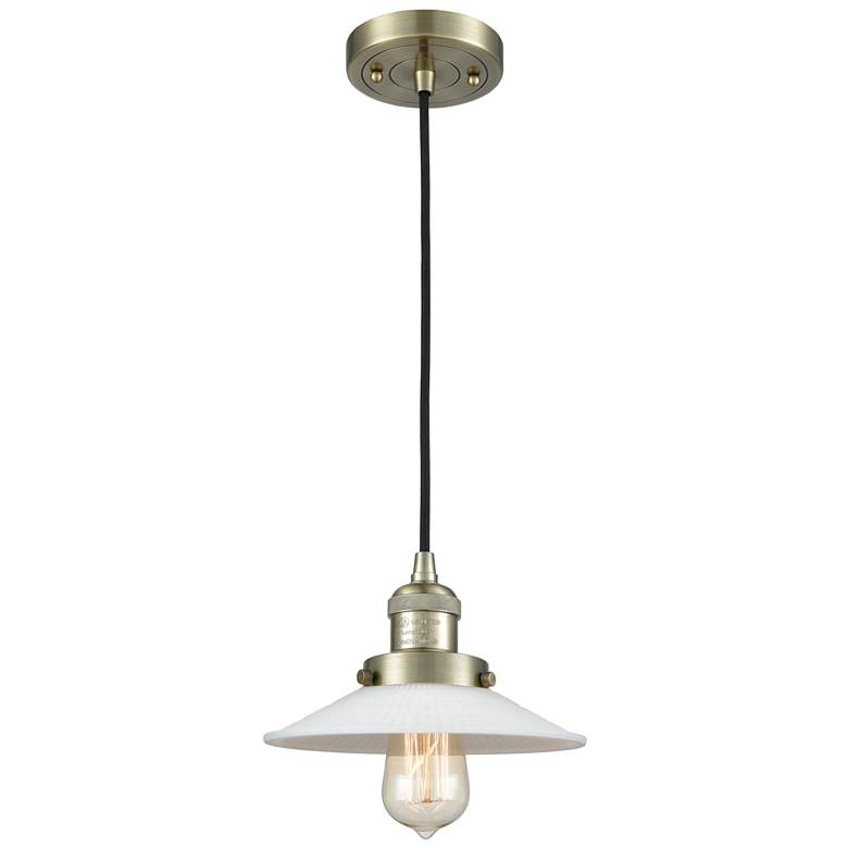 Image 1 Franklin Restoration Canton 7" LED Mini Pendant - Matte Black - Matte