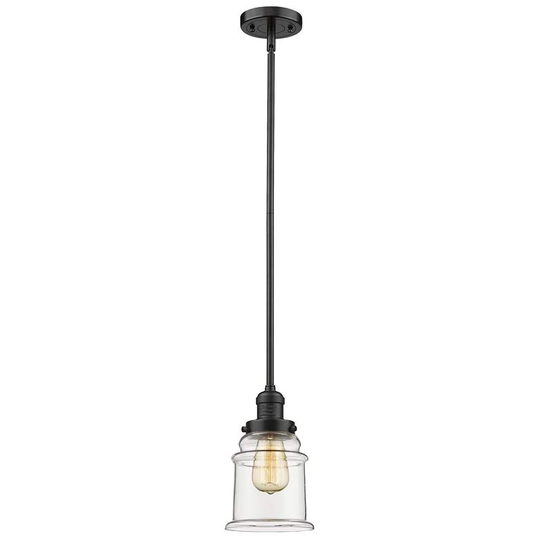 Image 1 Franklin Restoration Canton 7" LED Mini Pendant - Oil Rubbed Bronze -