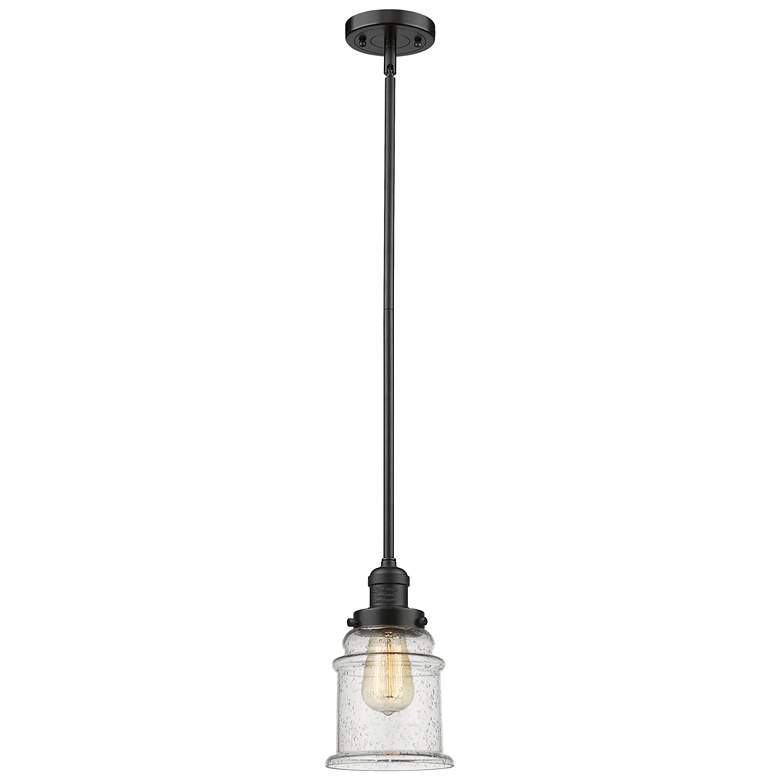 Image 1 Franklin Restoration Canton 7" LED Mini Pendant - Oil Rubbed Bronze -