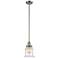 Franklin Restoration Canton 7" LED Mini Pendant - Satin Nickel - Clear