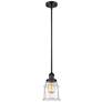 Franklin Restoration Canton 7" LED Mini Pendant - Matte Black - Clear