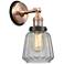 Franklin Restoration Chatham 7" Copper Adjustable Sconce w/ Clear Shad