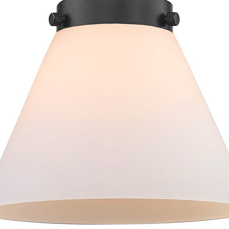 Image 2 Franklin Restoration Cone 10 1/2"H Matte Black Wall Sconce more views