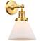 Franklin Restoration Cone 10 1/2"H Satin Gold Wall Sconce