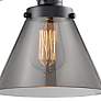 2_Franklin Restoration Cone 10" High Matte Black Wall Sconce more views