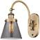 Franklin Restoration Cone 6" Incandescent Sconce - Brass - Smoke Shade