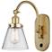 Franklin Restoration Cone 6" Incandescent Sconce - Gold - Seedy Shade
