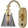 Franklin Restoration Cone 6" Incandescent Sconce - Gold - Smoke Shade