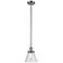 Franklin Restoration Cone 6" LED Mini Pendant - Satin Nickel - Seedy