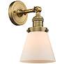 2_Franklin Restoration Cone 6" LED Sconce - Brass Finish - Matte White S
