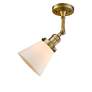 6_Franklin Restoration Cone 6" LED Sconce - Brass Finish - Matte White S more views