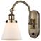 Franklin Restoration Cone 6" LED Sconce - Brass Finish - Matte White S