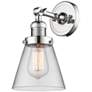 Franklin Restoration Cone 6" LED Sconce - Chrome Finish - Clear Shade