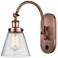 Franklin Restoration Cone 6" LED Sconce - Copper Finish - Seedy Shade