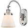 Franklin Restoration Cone 6" LED Sconce - Nickel Finish - Matte White