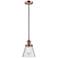 Franklin Restoration Cone 6" LED Mini Pendant - Antique Copper - Seedy