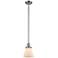 Franklin Restoration Cone 6" LED Mini Pendant - Satin Nickel - Matte White