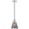 Franklin Restoration Cone 6" Mini Pendant - Polished Nickel - Plated Smoke