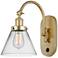 Franklin Restoration Cone 8" Incandescent Sconce - Gold - Clear Shade