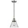 Franklin Restoration Cone 8" LED Mini Pendant - Satin Nickel - Seedy