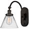 Franklin Restoration Cone 8" LED Sconce - Bronze Finish - Clear Shade
